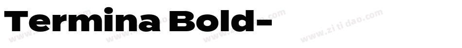Termina Bold字体转换